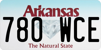 AR license plate 780WCE