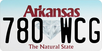 AR license plate 780WCG