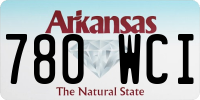 AR license plate 780WCI