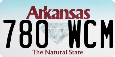AR license plate 780WCM