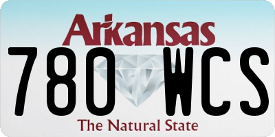 AR license plate 780WCS