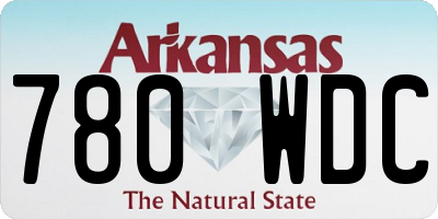 AR license plate 780WDC