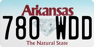 AR license plate 780WDD