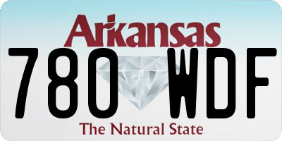 AR license plate 780WDF