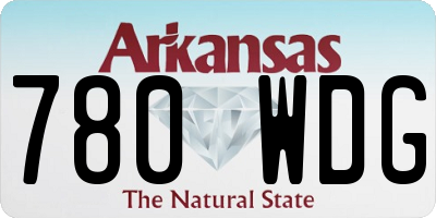 AR license plate 780WDG