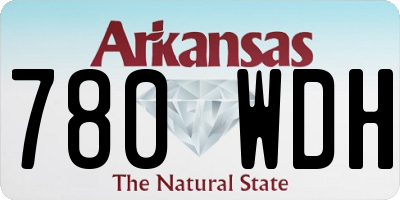 AR license plate 780WDH