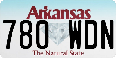 AR license plate 780WDN
