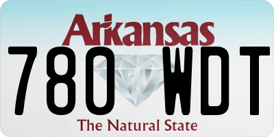 AR license plate 780WDT