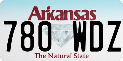 AR license plate 780WDZ