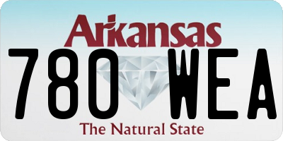 AR license plate 780WEA