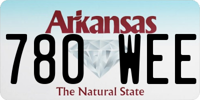 AR license plate 780WEE