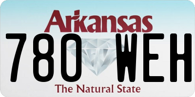 AR license plate 780WEH