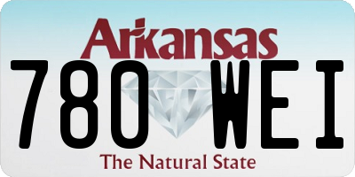 AR license plate 780WEI