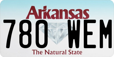 AR license plate 780WEM