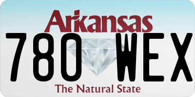 AR license plate 780WEX