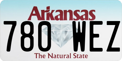 AR license plate 780WEZ