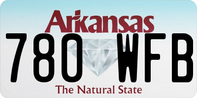 AR license plate 780WFB