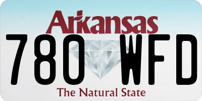 AR license plate 780WFD