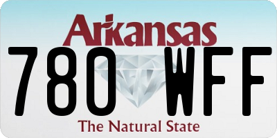 AR license plate 780WFF