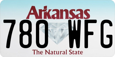AR license plate 780WFG