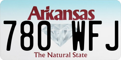 AR license plate 780WFJ