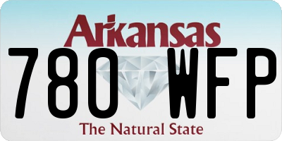 AR license plate 780WFP