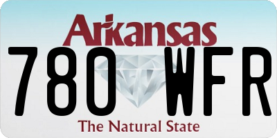AR license plate 780WFR