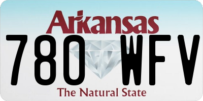 AR license plate 780WFV
