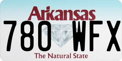 AR license plate 780WFX