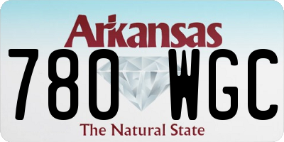 AR license plate 780WGC