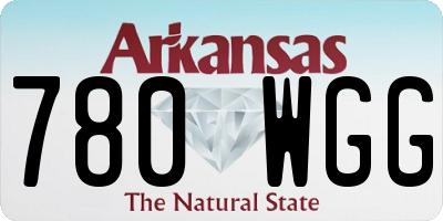 AR license plate 780WGG