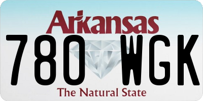 AR license plate 780WGK