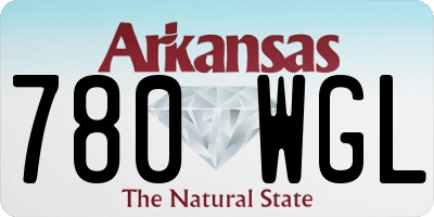 AR license plate 780WGL