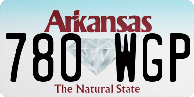 AR license plate 780WGP