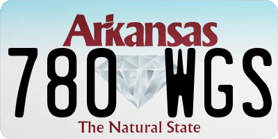 AR license plate 780WGS