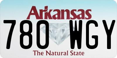 AR license plate 780WGY