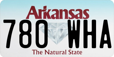 AR license plate 780WHA