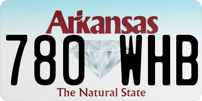 AR license plate 780WHB