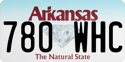 AR license plate 780WHC