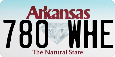 AR license plate 780WHE