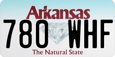 AR license plate 780WHF