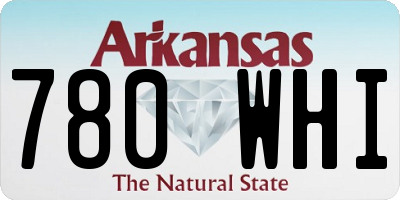 AR license plate 780WHI