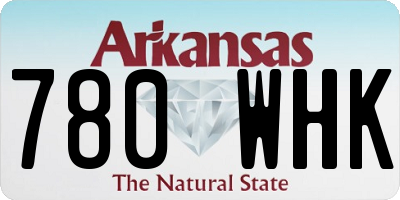 AR license plate 780WHK