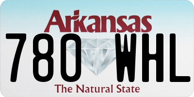 AR license plate 780WHL