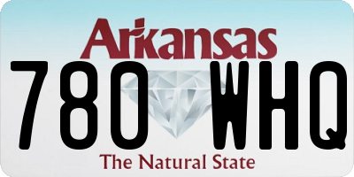 AR license plate 780WHQ