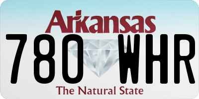 AR license plate 780WHR