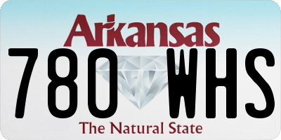 AR license plate 780WHS
