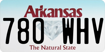 AR license plate 780WHV