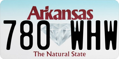 AR license plate 780WHW