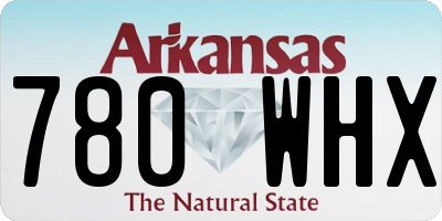 AR license plate 780WHX